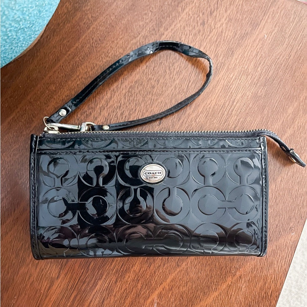 Coach Peyton Embossed Wristlet